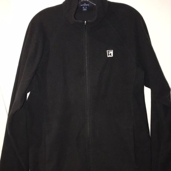 The Outfitters by Lands' End Full Zip Long Sleeve Black Sweatshirt Size L - Picture 1 of 6